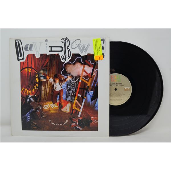 DAVID BOWIE BOWIE NEVER LET ME DOWN LP RECORD