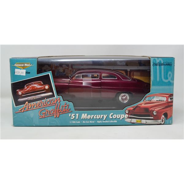 1951 MERCURY COUPE 1/18 DIECAST AMERICAN GRAFFITI
