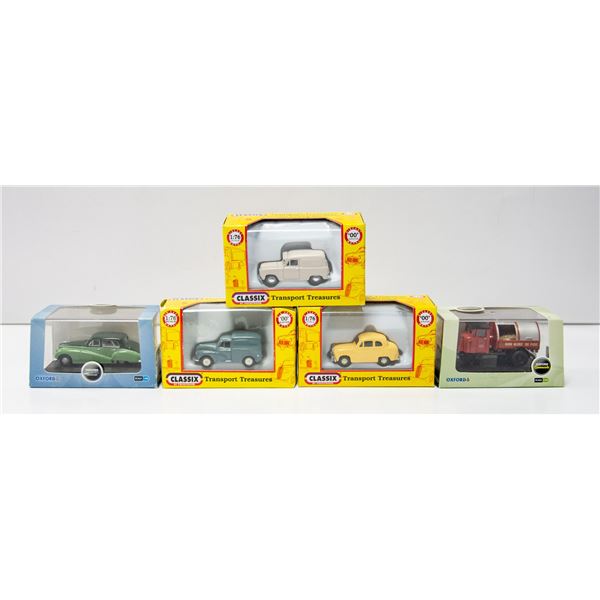 LOT OF FIVE HO SCALE HIGH DETAIL CARS