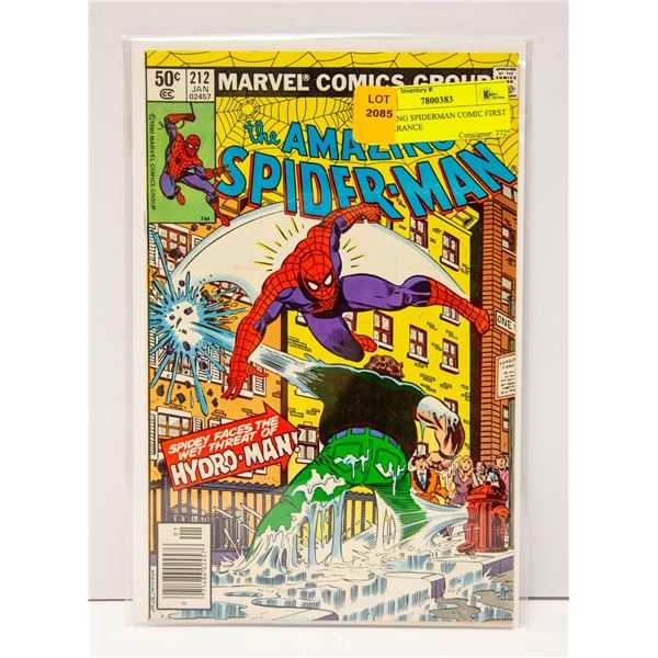 AMAZING SPIDERMAN COMIC FIRST APPEARANCE