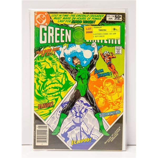 GREEN LANTERN COMIC 1ST APP CITADEL KEY ISSUE