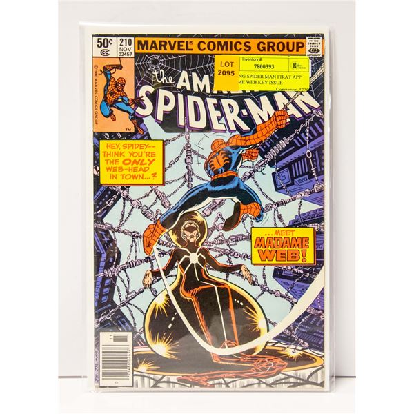 AMAZING SPIDER MAN FIRAT APP MADAME WEB KEY ISSUE