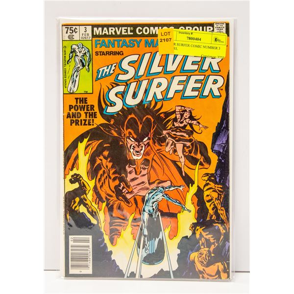 SILVER SURFER COMIC NUMBER 3 MARVEL