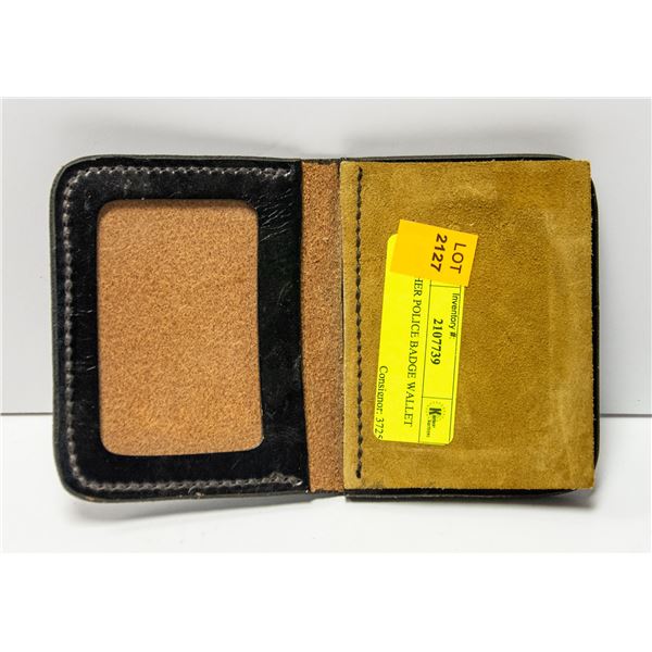 LEATHER POLICE BADGE WALLET