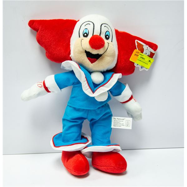 BOZO THE CLOWN PLUSH WITH TAGS