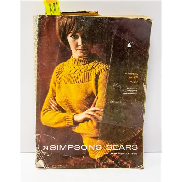 1967 SIMPSONS SEARS CATALOGUE