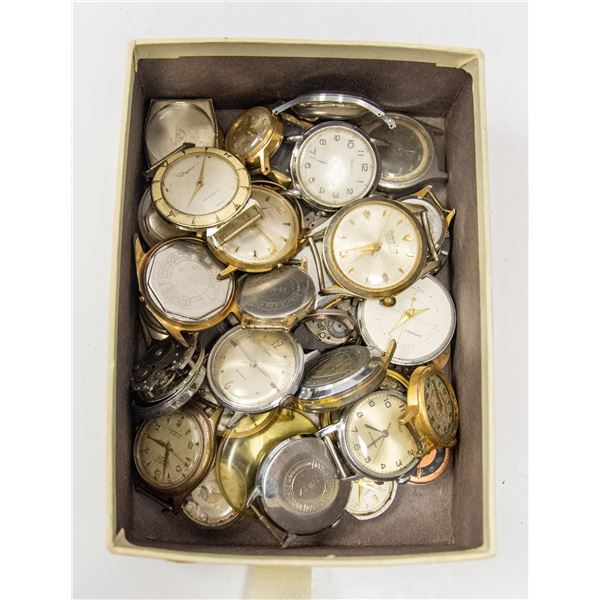 LARGE LOT OF ASSORTED VINTAGE WRIST WATCHES FOR