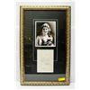 Image 1 : MARY PICKFORD SIGNED LETTER & PIC FRAMED