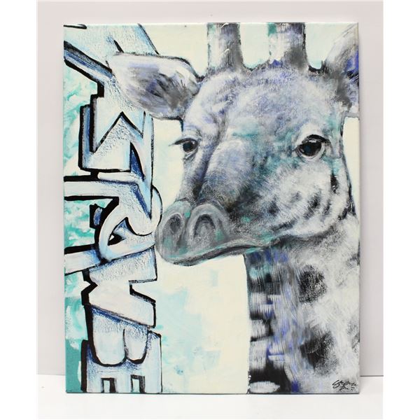 STEPHEN ARCHBOLD ORIGINAL ART BLUE WORLD 16X20