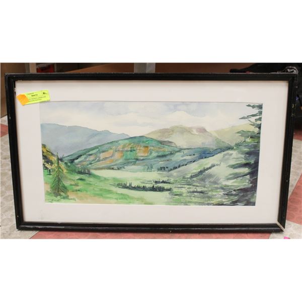 AUTHENTIC SIGNED LANDSCAPE WATERCOLOUR PAINTING
