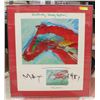 Image 1 : 1981 PETER MAX KENTUCKY DERBY FRAMED PICTURE