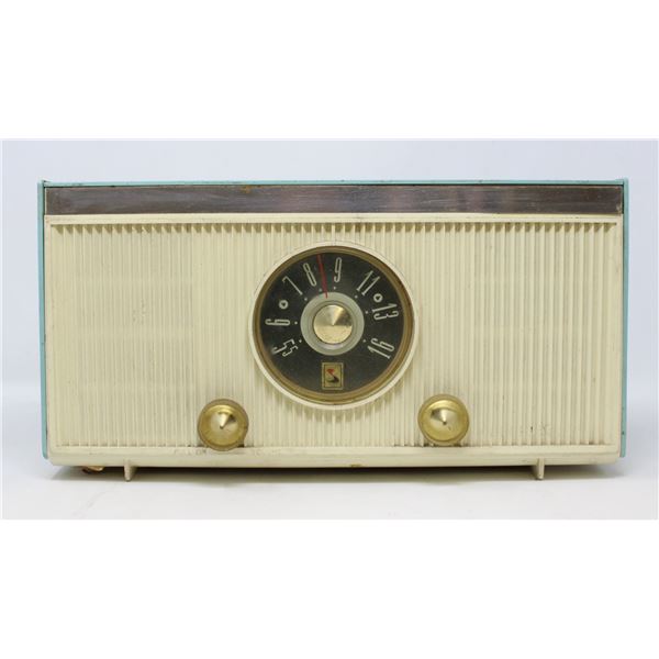 1959S BLUE AND WHITE RADIO