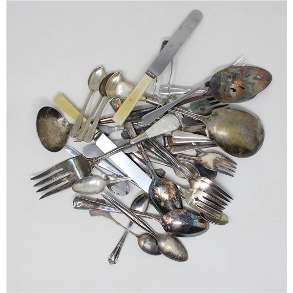 BAG OF ASSORTED VINTAGE CUTLERY
