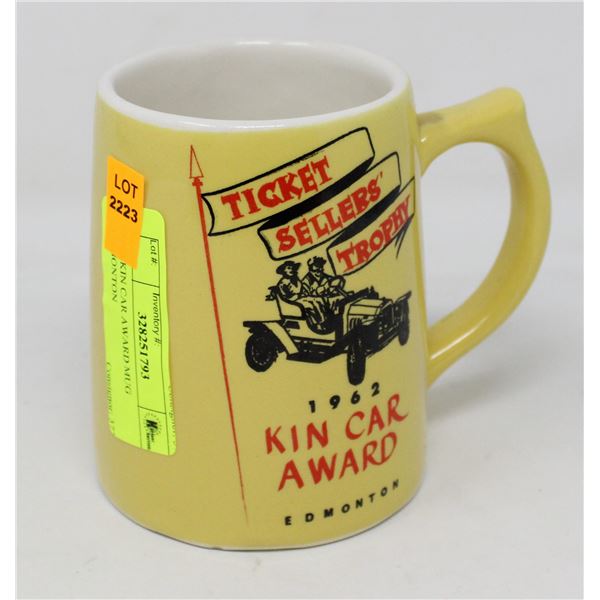 1962 KIN CAR AWARD MUG EDMONTON