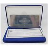 Image 2 : .999 PURE SILVER LEAF US $2 BILL WITH COA IN CASE
