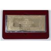 Image 3 : 22K GOLD PLATED US $2 BILL WITH COA IN CASE