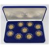 Image 1 : 24K GOLD CLAD US COIN REPLICAS SET OF 9