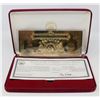 Image 1 : 22K GOLD PLATED US $2 BILL WITH COA IN CASE