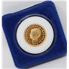 Image 1 : 24K GOLD PLATE 1879 US COIN REPLICA W COA