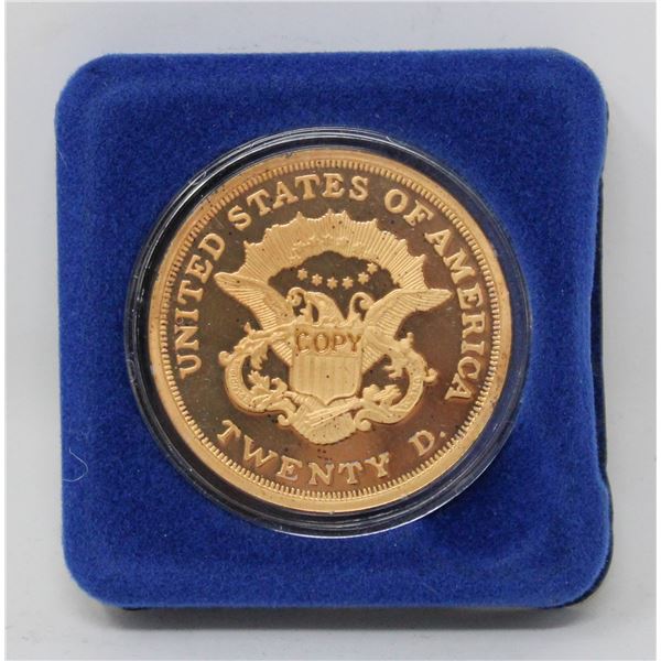 24K GOLD PLATE 1879 US COIN REPLICA