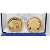 Image 1 : 24K GOLD CLAD SOLID SILVER $50 BUFFALO COINS COPY