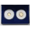 Image 1 : SOLID 14K GOLD CANADIAN COOK ISLAND COIN SET COA