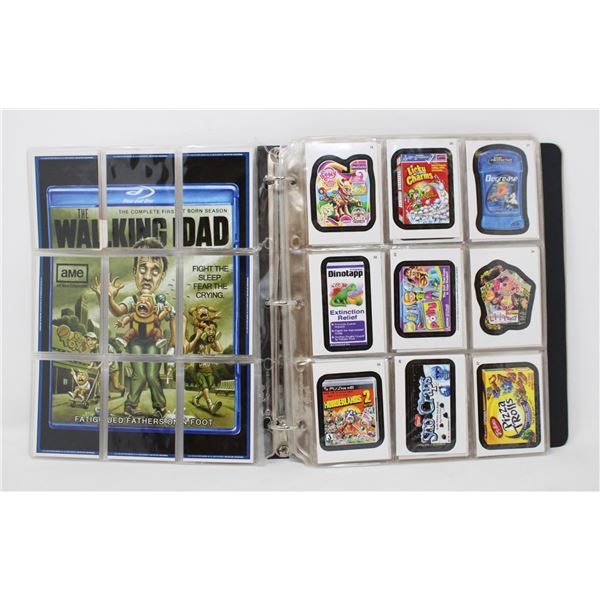 WACKY PACKAGES CARDS COMPLETE SETS IN BINDER