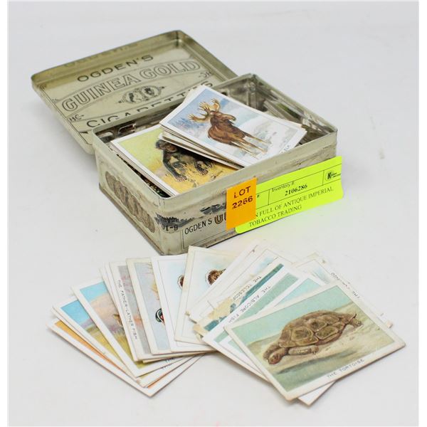 TIN FULL OF ANTIQUE IMPERIAL TOBACCO TRADING