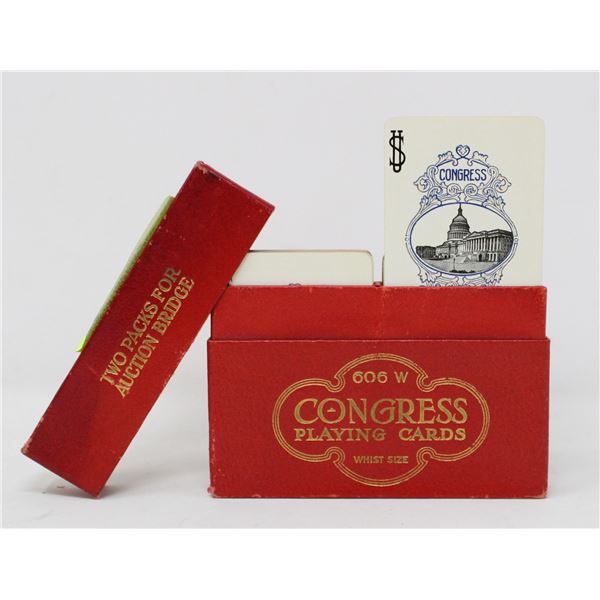 1930S ART DECO CONGRESS PLAYING CARDS SET IN