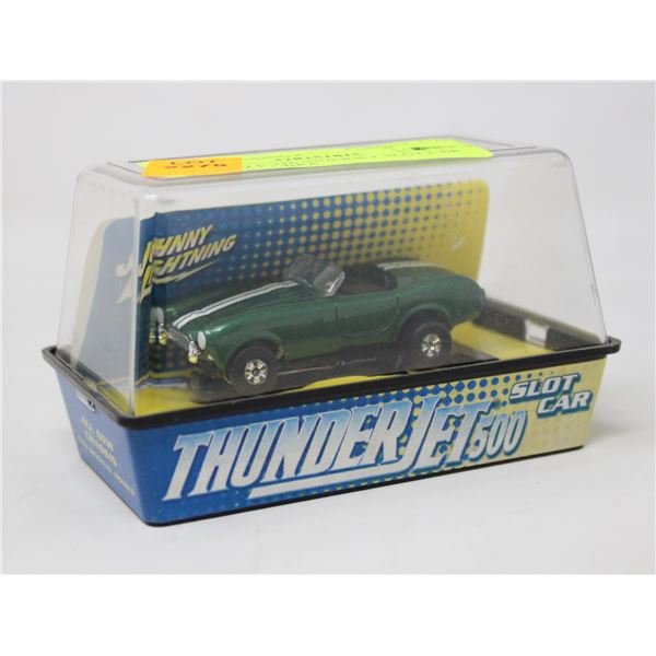 HO SCALE THUNDERJET SLOT CAR IN CASE COBRA