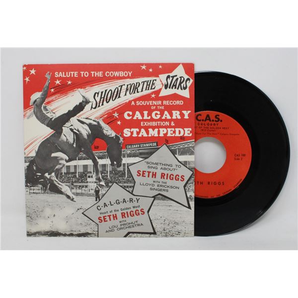 VINTAGE CALGARY STAMPEDE 45 ROM PROMO RECORD