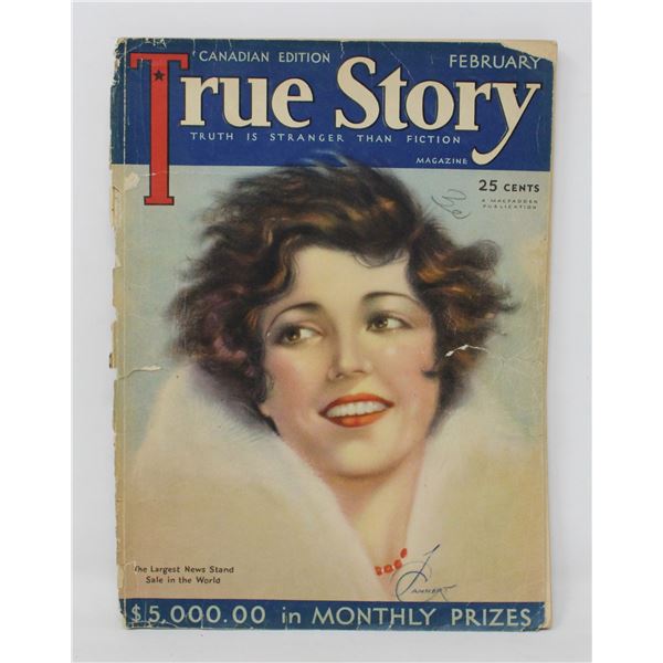 1930S TRUE STORY MAGAZINE PAINTED COVER ART