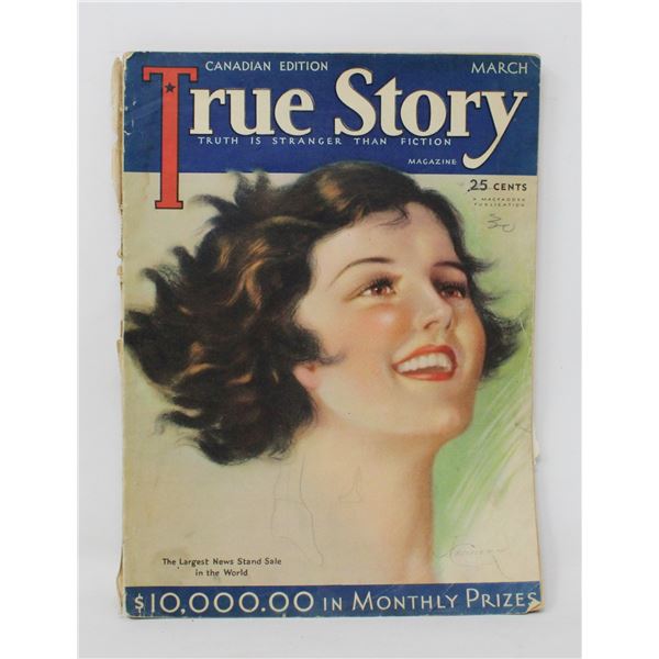 1930S TRUE STORY MAGAZINE PAINTED COVER ART
