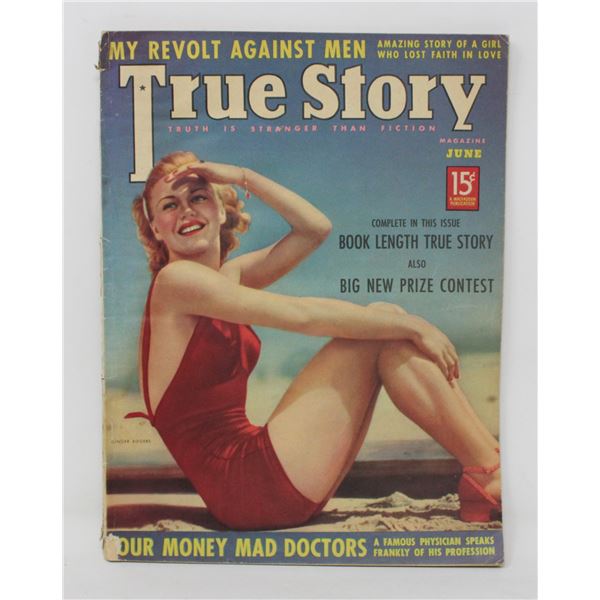 GINGER ROGERS PIN UP COVER TRUESTORY MAGAZINE