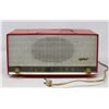 Image 1 : 1950S CHERRY RED RADIO TURNS ON NO SIGNAL