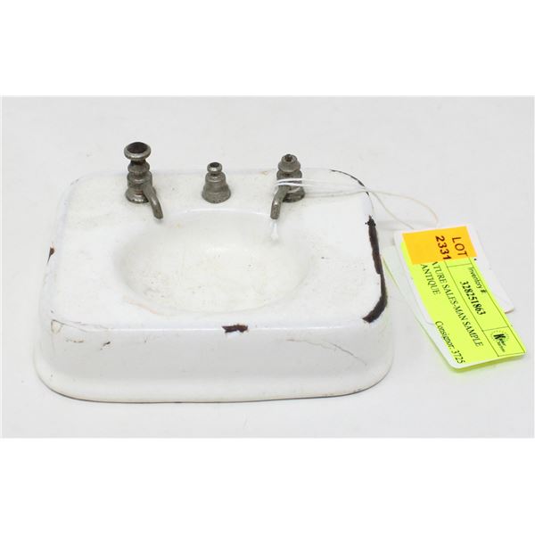 MINIATURE SALES-MAN SAMPLE SINK ANTIQUE