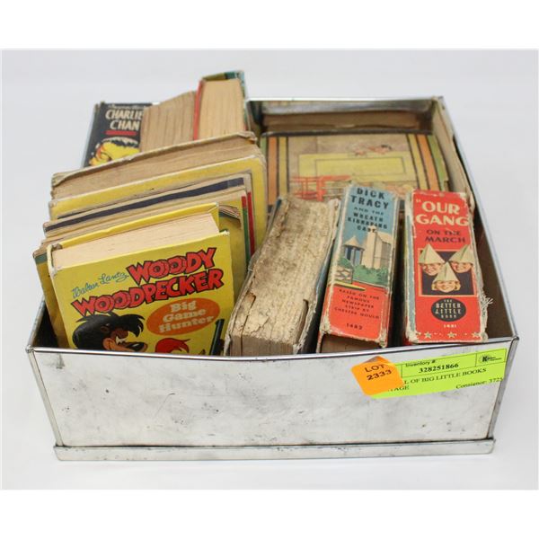 TIN FULL OF BIG LITTLE BOOKS VINTAGE