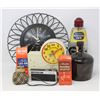 Image 1 : BOX OF ASSORTED VINTAGE COLLECTIBLES CLOCKS