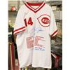 Image 1 : PETE ROSE AUTOGRAPHED JERSEY NUMBER 2/500 RARE