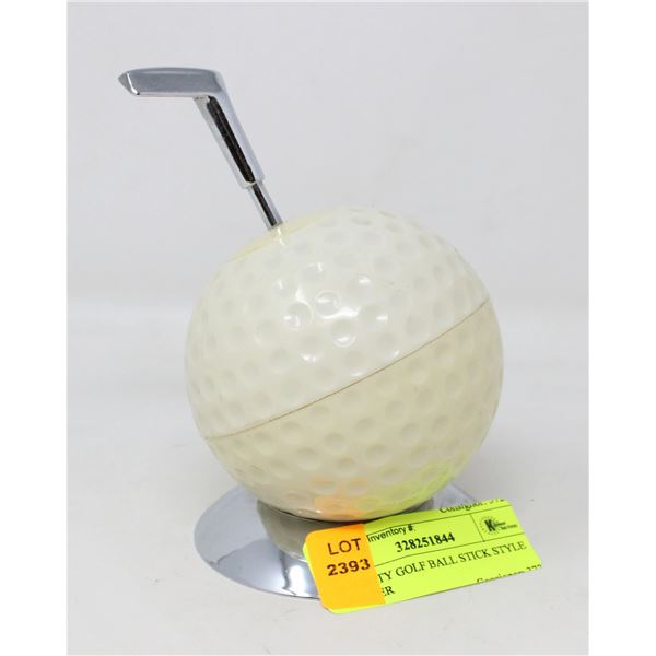 NOVELTY GOLF BALL STICK STYLE LIGHTER