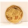 Image 1 : 2008 24K PURE GOLD CLAD $50 USD COIN COPY W COA