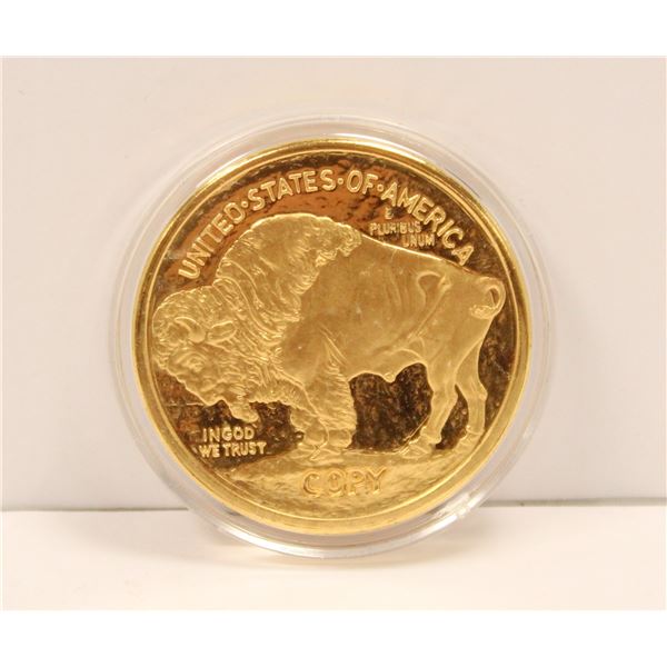 2008 24K PURE GOLD CLAD $50 USD COIN COPY W COA