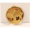 Image 1 : 2008 24K PURE GOLD CLAD $50 USD COIN COPY W COA