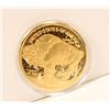 Image 1 : 2007 24K PURE GOLD CLAD $50 USD COIN COPY W COA