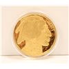 Image 2 : 2007 24K PURE GOLD CLAD $50 USD COIN COPY W COA