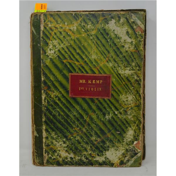 CIRCA 1810 ORIGINAL BEETHOVEN MOZART&OTHERS MUSIC