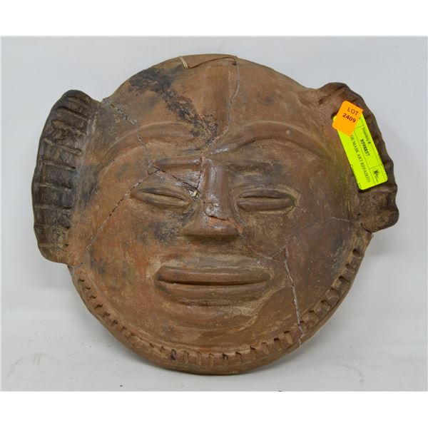 CLAY MADE MASK ART REPAIRED