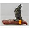 Image 1 : INDIGENOUS SOAP STONE HOWLING WOLF SIGNED