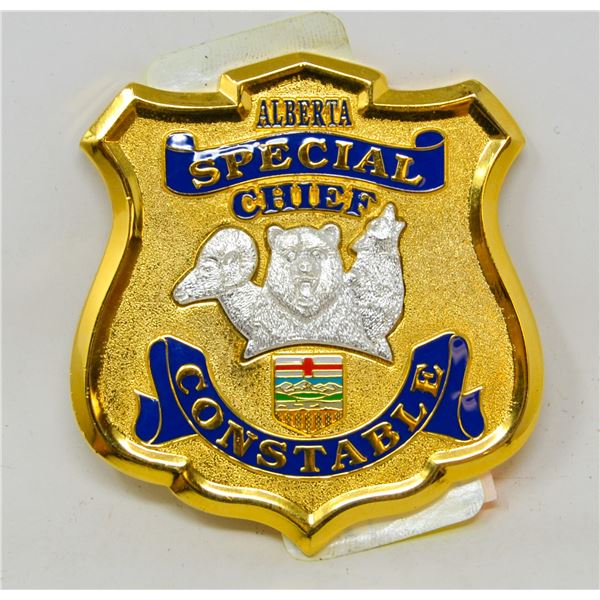 ALBERTA POLICE CHIEF BADGE AUTHENTIC