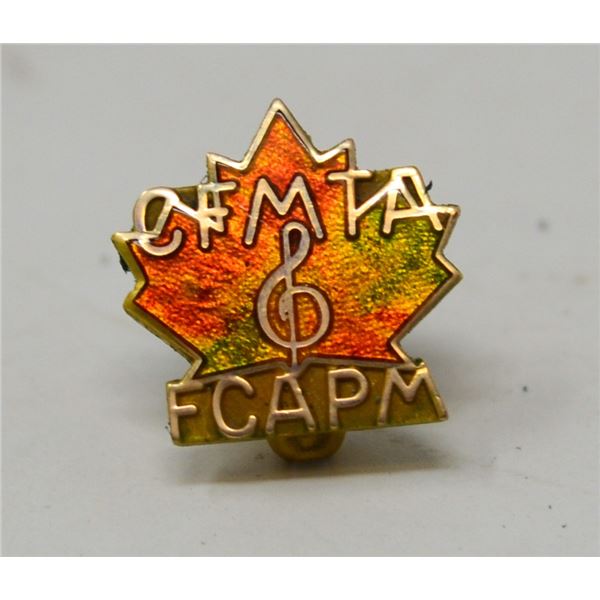10K GOLD MUSIC ASSOCIATION PIN MADAME RAC